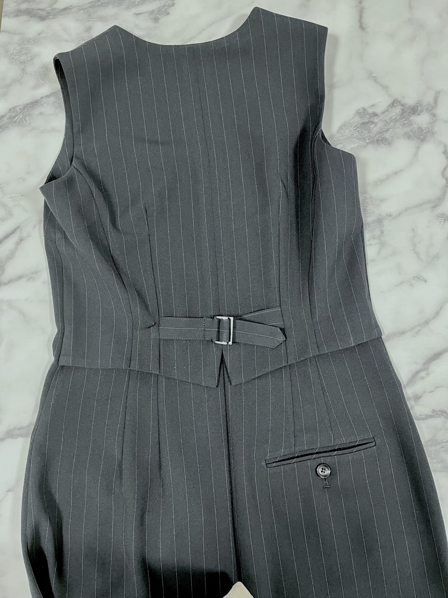 <セミオーダー事例>ワイドパンツオールインワン