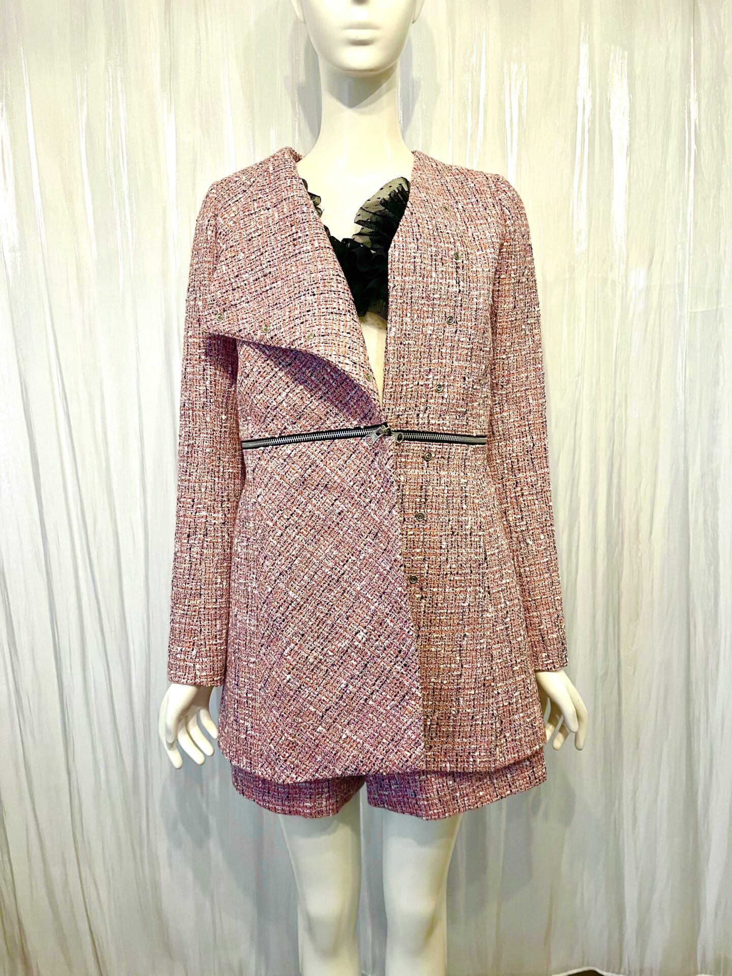 <セミオーダー事例>アシメツイードジャケット